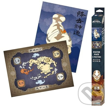Sada plagátov Avatar: The Last Airbender - Appa & Map