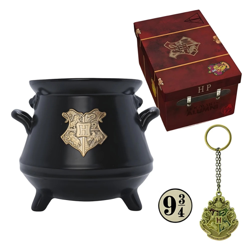 Harry Potter Darčekový set (Hrnček, Kľúčenka, Odznak)