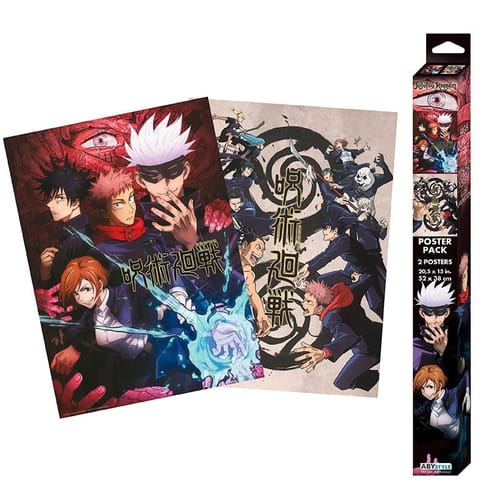 Set 2 plakátů Jujutsu Kaisen - Group & Schools (52x38 cm)
