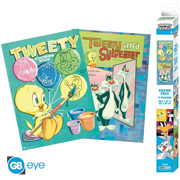 Set 2 plakátů Looney Tunes - Tweety and Sylvester (52x38 cm)