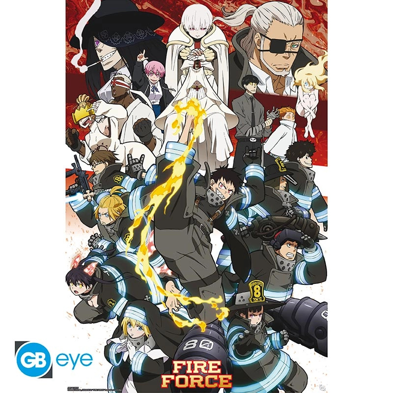 Fire Force maxi plakát 91,5 × 61 cm – key art sezóna 2 - 1 kus