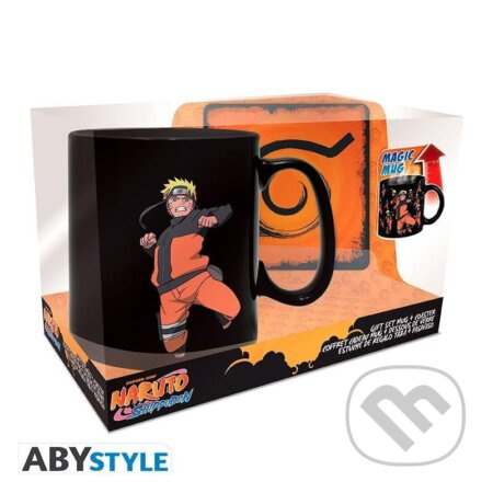 Naruto set 3D Hrnček meniaci sa 460 ml + podtácka
