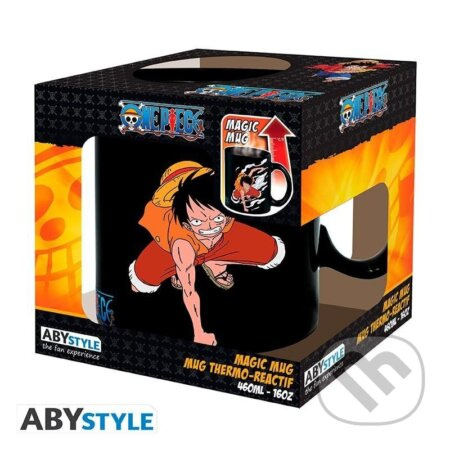 One Piece Hrnček meniaci sa 460 ml - Luffy & Ace