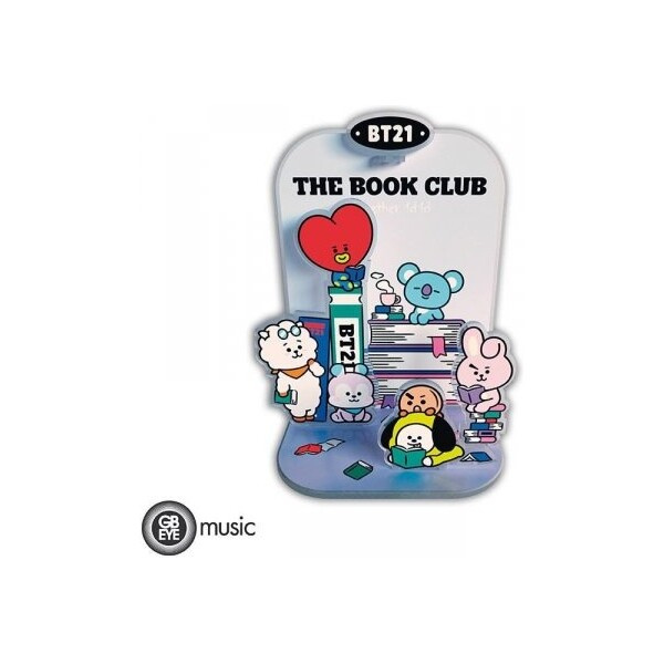 BT21 akrylové diorama - Bookclub