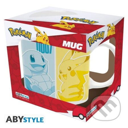 Pokémon Hrnček 320 ml - Pikachu & Kanto Starters