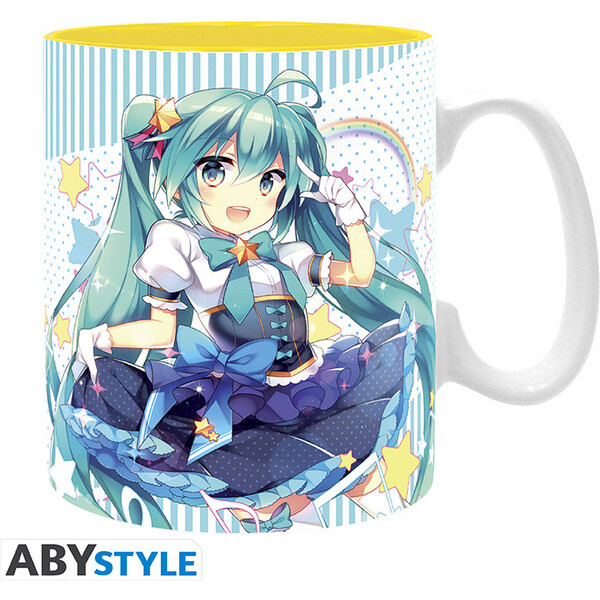 Hrnek Abysse Corp Hatsune Miku - Miku Melody 460 ml Vícebarevná