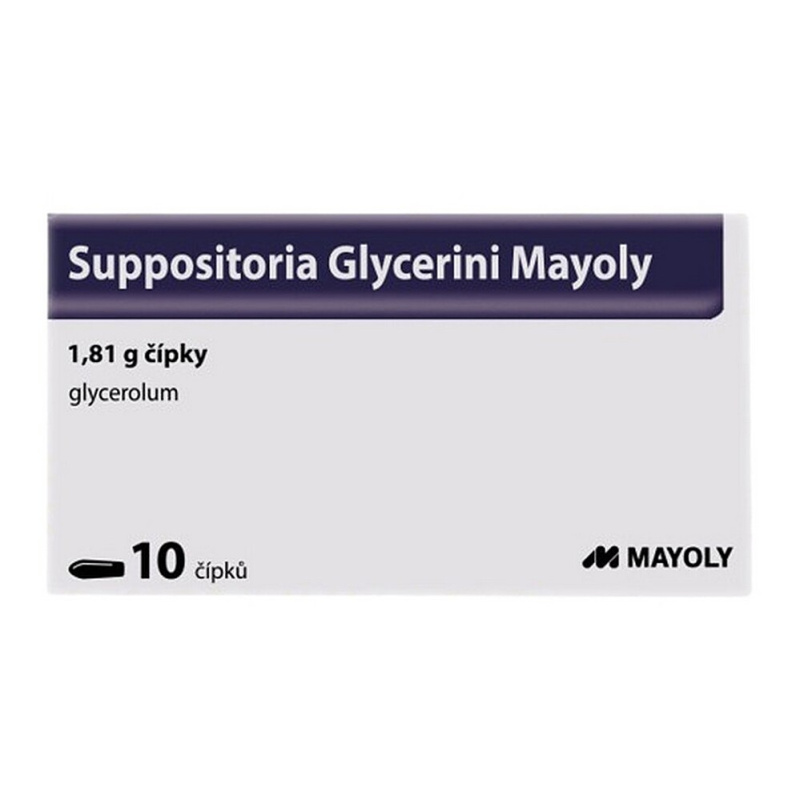 SUPPOSITORIA GLYCERINI MAYOLY 1,81G čípek 10