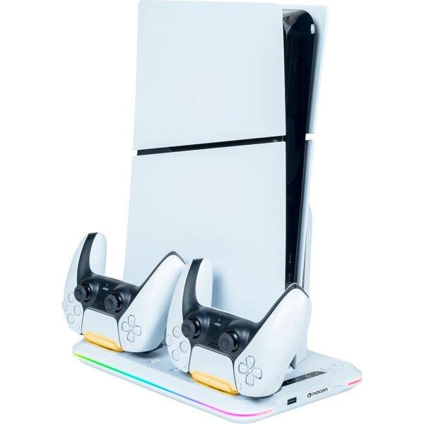 Hype Víceúčelový nabíjecí podstavec PlayStation 5 Slim Bílá