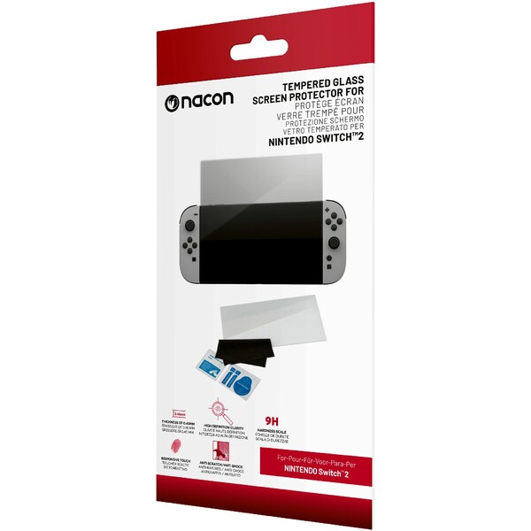 Hype Tvrzené ochranné sklo pro Nintendo Switch 2 Červená