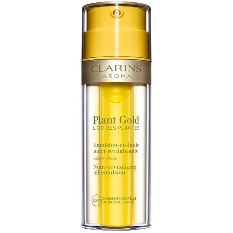 Clarins Plant Gold Nutri-Revitalizing Oil-Emulsion vyživující pleťový olej 2 v 1 35 ml