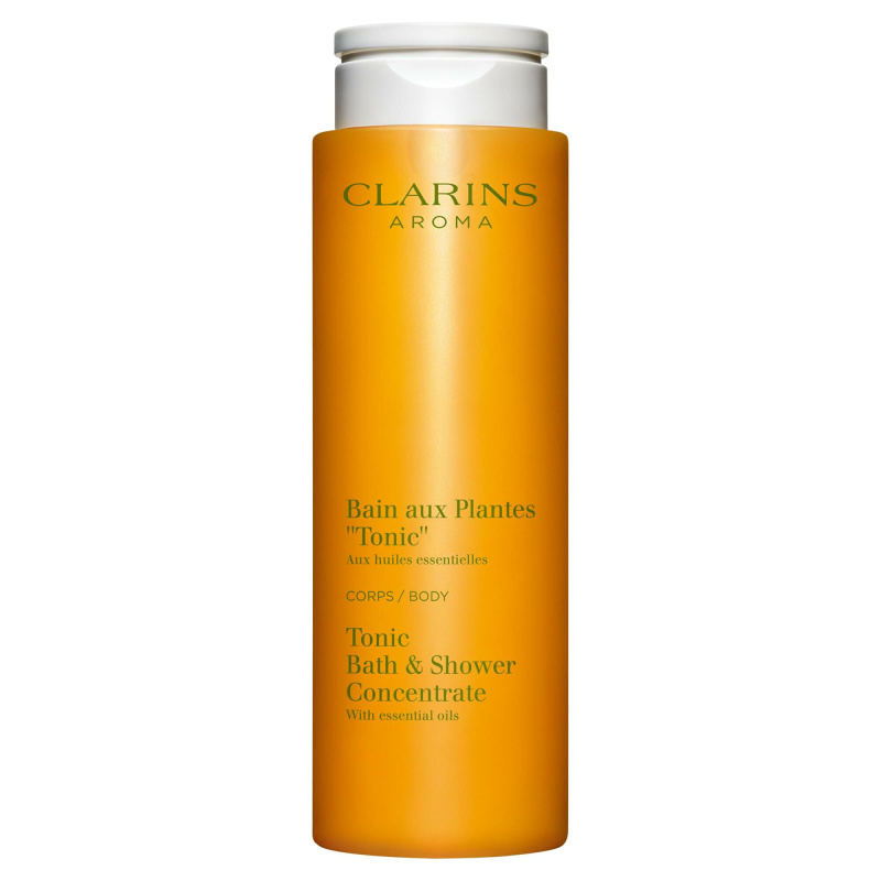 Clarins Tonic Bath & Shower Concentrate sprchový a koupelový gel s esenciálními oleji 200 ml