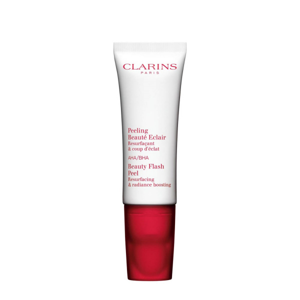Clarins Beauty Flash Peel peeling pro vyhlazení a výživu pleti pro okamžité rozjasnění 50 ml