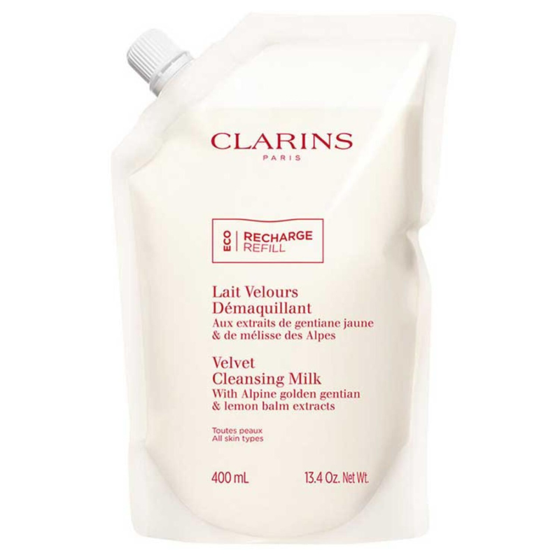 Clarins VELVET CLEANSING MILK  odličovací mléko - náhradní náplň 400 ml