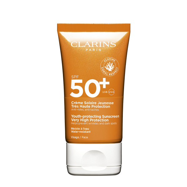 Clarins Sun Care Youth-Protecting Sunscreen opalovací krém na obličej SPF 50+ 50 ml