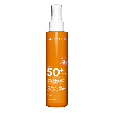 Clarins Sun Care Spray Lotion opalovací sprej na tělo a obličej SPF 50+ 150 ml