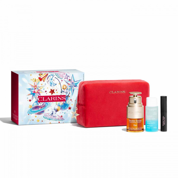 Clarins Double Serum Eye Collection dárková sada na oční okolí 01 Perfect Black