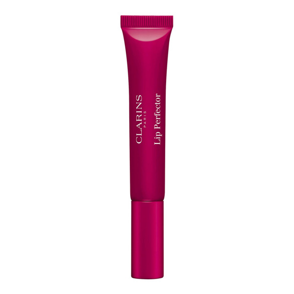 Clarins Lip Perfector Shimmer lesk na rty s hydratačním účinkem odstín 08 Plum Shimmer 12 ml