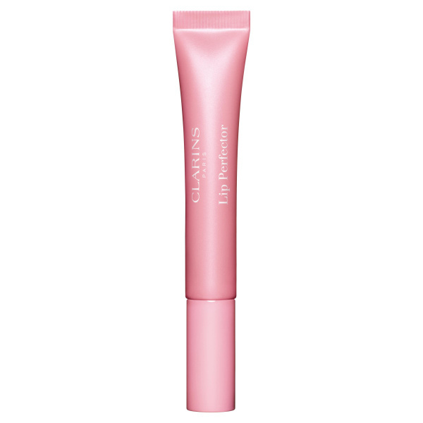 Clarins Lip Perfector Glow třpytivý lesk na rty a tváře odstín 21 soft pink glow 12 ml