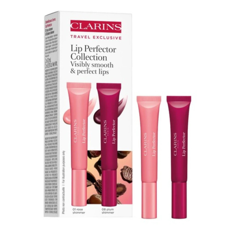 Clarins Sada lesků na rty Lip Perfector Duo 2 x 12 ml
