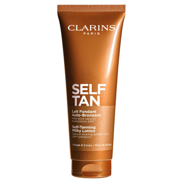 Clarins Self Tan Self-Tanning Milky Lotion samoopalovací krém na tělo a obličej 125 ml