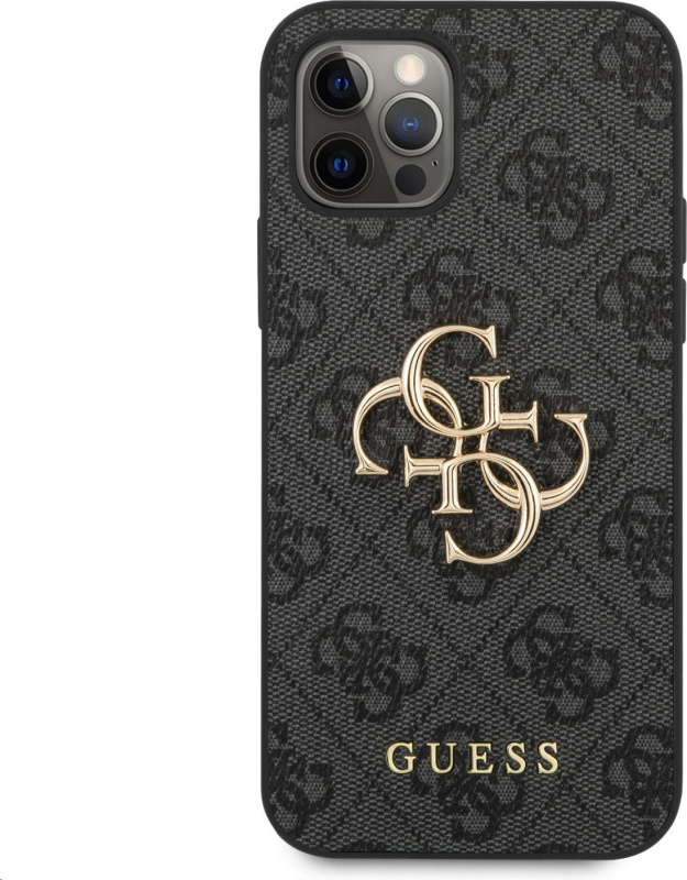 Guess Ochranný kryt pro iPhone 12 / 12 Pro - Guess, 4G Logo Back Gray