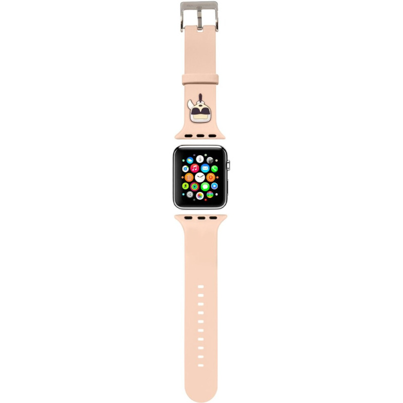 Řemínek Karl Lagerfeld Karl Head na hodinky Apple Watch 42/44/45mm / růžová Varianta: ivi1