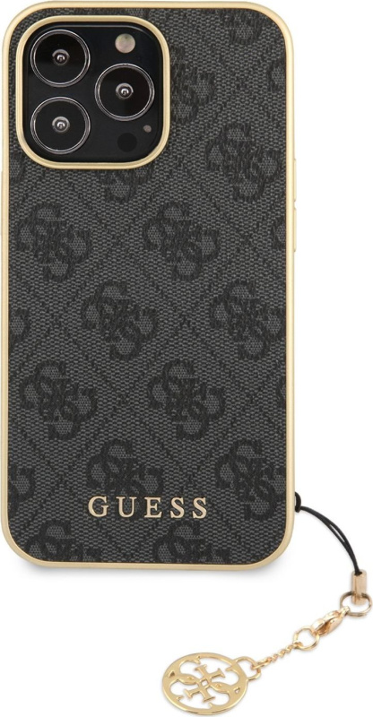Guess Ochranný kryt pro iPhone 13 Pro MAX - Guess, 4G Charms Gray