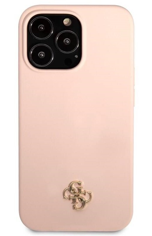 Kryt Guess 4G Metal Logo na mobil Apple iPhone 13 Pro / růžová Varianta: ivi1