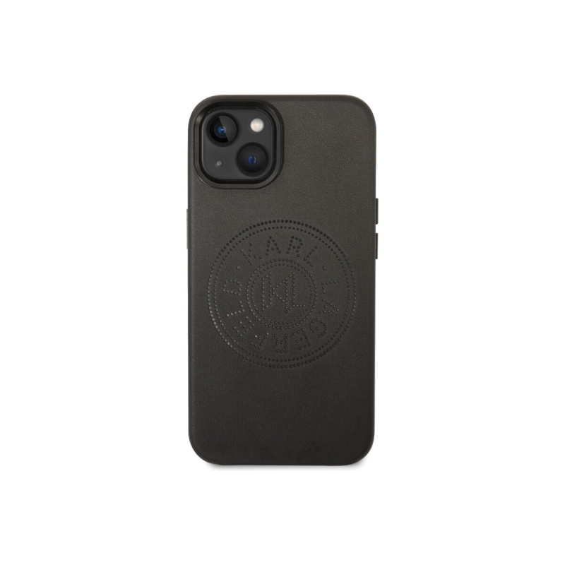 Pouzdro Karl Lagerfeld PU Leather Perforated Logo iPhone 14 Plus černé