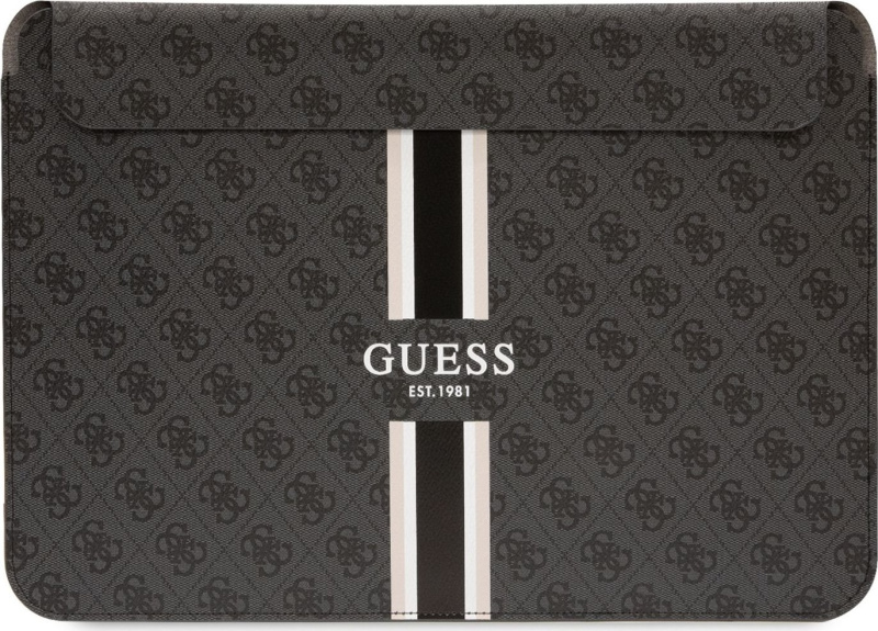 Guess Pouzdro na notebook - Guess, 16 4G Printed Stripes Black