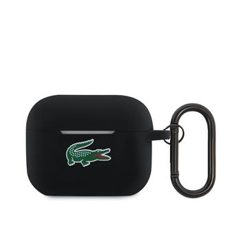 Lacoste Liquid Silicone Croc Logo pouzdro AirPods Pro 2 černé