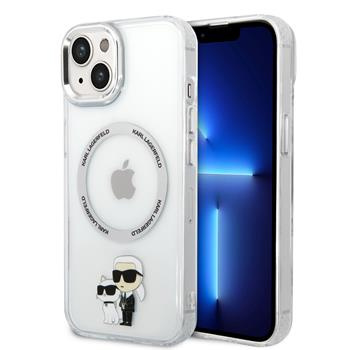 Karl Lagerfeld IML Karl and Choupette NFT MagSafe Kryt iPhone 15 čirý