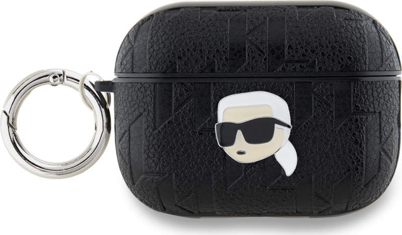 Karl Lagerfeld PU Embossed Karl Head pouzdro AirPods Pro 2 černé