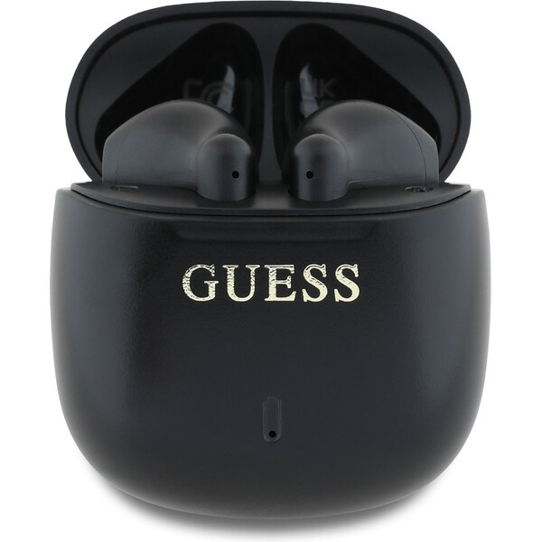 Guess Printed Classic Logo TWS bezdrátová sluchátka černá