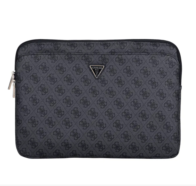 Guess PU 4G Triangle Logo obal pro notebook 14" černý