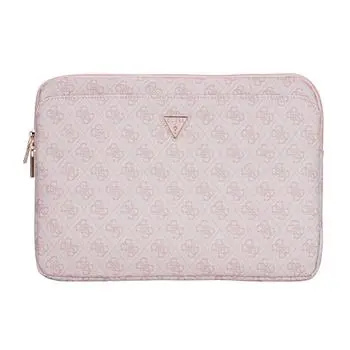 Guess PU 4G Triangle Logo obal pro notebook 14" růžový