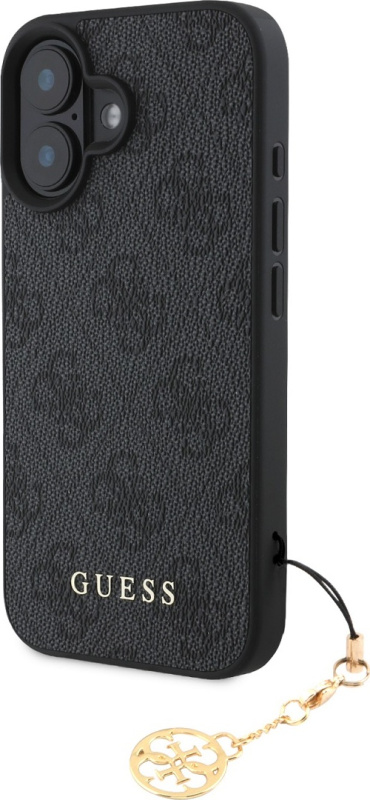 Guess 4G Charm kryt pro iPhone 16 šedý
