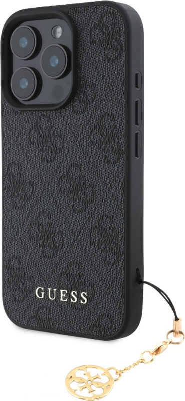 Guess 4G Charm kryt pro iPhone 16 Pro Max šedý