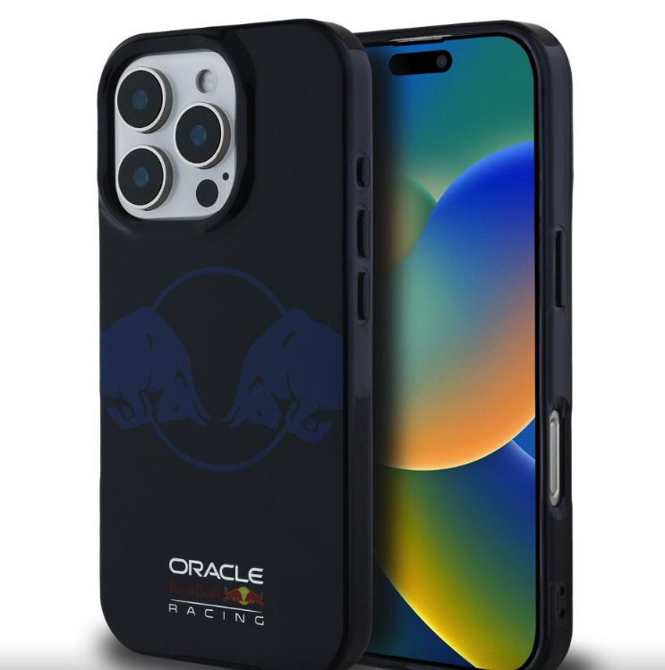 Oracle Red Bull Racing PC/TPU Two Bulls Magsafe kryt iPhone 16 Pro Max modrý
