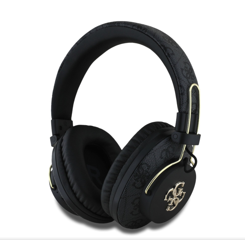 Guess PU 4G Metal Logo ENC bezdrátová sluchátka černá