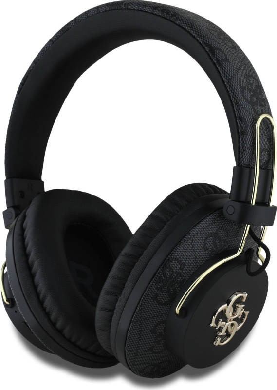 Guess PU 4G Metal Logo ENC bezdrátová sluchátka černá