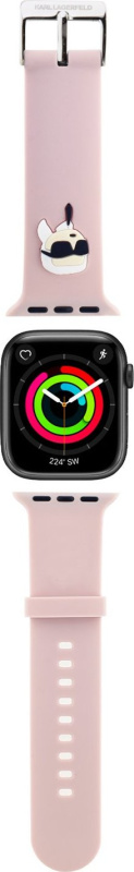 Karl Lagerfeld Karl Head NFT řemínek pro Apple Watch 42/44/45/46/49 růžový