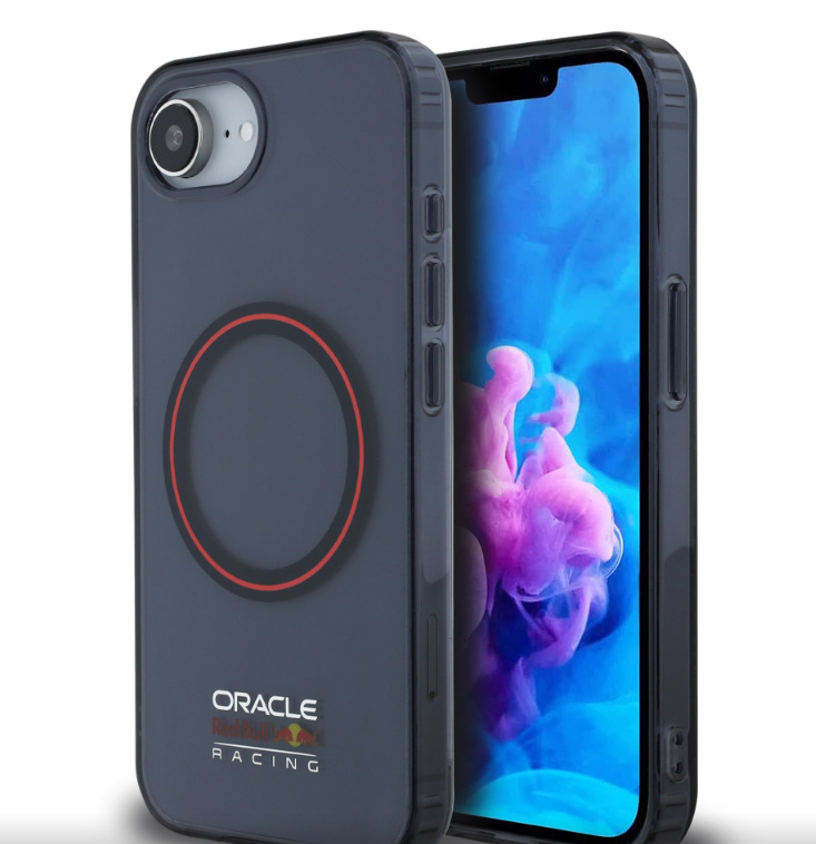 Oracle Red Bull Racing PC/TPU Red Ring MagSafe kryt iPhone 16e modrý