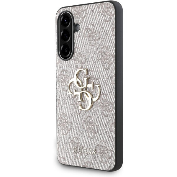 Guess PU 4G Metal Logo kryt Samsung Galaxy A56 růžový