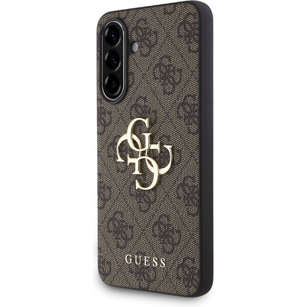 Guess PU 4G Metal Logo kryt Samsung Galaxy A36 hnědý