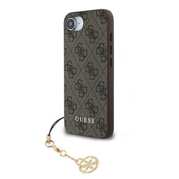 Guess 4G Charm kryt iPhone 16e hnědý