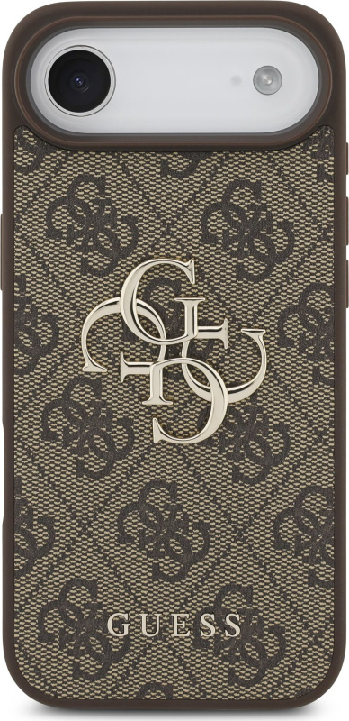 Guess PU 4G Metal Logo kryt iPhone Air hnědý