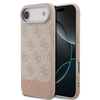 Guess PU 4G Stripe Zadní Kryt pro iPhone Air růžový