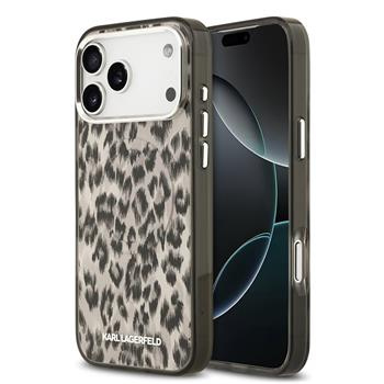 Karl Lagerfeld IML Leopard MagSafe Zadní Kryt pro iPhone 17 Pro Max hnědý
