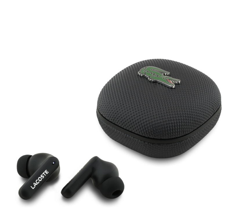 Lacoste Iconic Petit Pique TWS Bezdrátová sluchátka černá